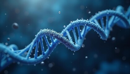 Wall Mural - exploring the secrets of life dna in motion