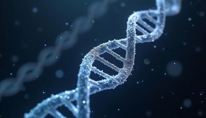 Wall Mural - exploring the secrets of life dna molecule in 3d
