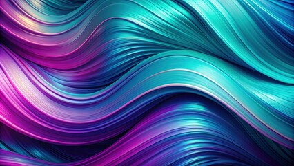 Wall Mural - Dynamic movement patterns in vibrant violet and turquoise colors, powerful, movement, patterns, vibrant, violet, turquoise