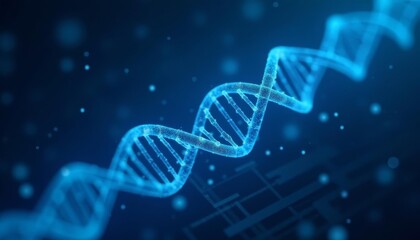 Wall Mural - exploring the blueprint of life dna structure in 3d