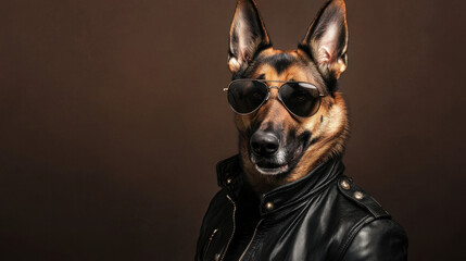 Cool Dog Wearing Sunglasses