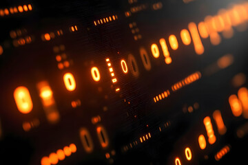 Binary Code Digital Technology Abstract Background