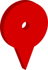 Pin location icon sign symbol design isolated background