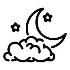 Poster - moon Line Icon