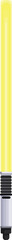 Wall Mural - yellow lightsaber with cylindrical handle glowing on white background