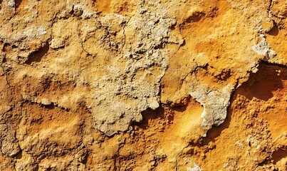 Poster - brown ochre wall texture, Generative AI 