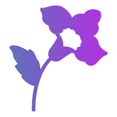 Poster - flower Gradient icon