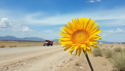 sunflower field and sky