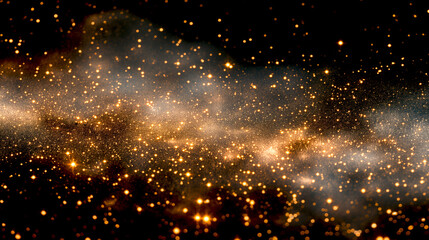 Wall Mural - panorama of the Milky Way Galaxy with stars on night sky background. The Milky Way is the galaxy that contains our solar system