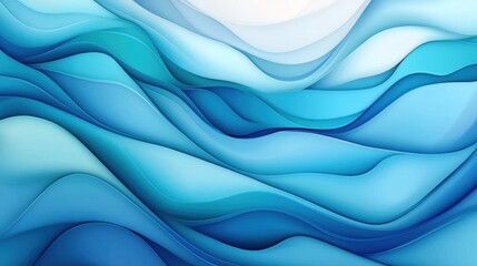 Wall Mural - A close up of a blue and white abstract background, AI