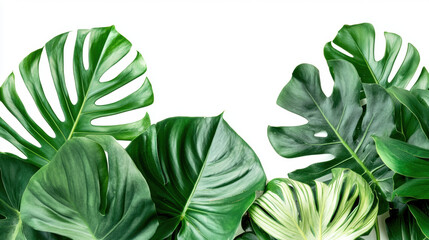 Sticker - Tropical Leaves Border.