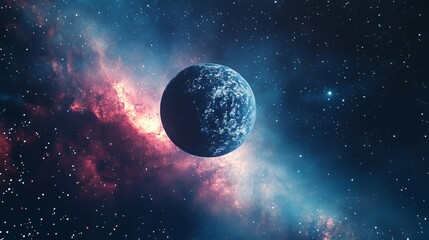 Wall Mural - A captivating space background featuring a collage of stars, galaxies, and nebulae, highlighting the vastness of the universe and the wonders of space science.