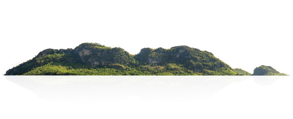 Canvas Print -  mountain with a green hillside