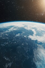 Wall Mural - Earth from space station