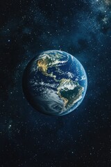 Canvas Print - earth view from space