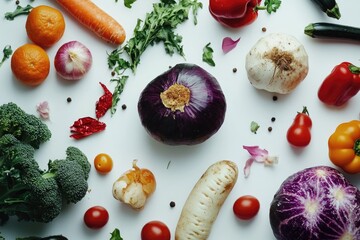 Canvas Print - Fresh Vegetable Table