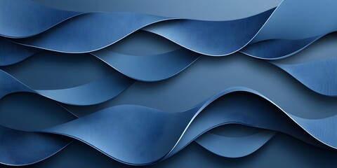 Abstract Blue Wavy Background