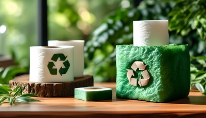 sustainable luxury: eco-friendly tissue paper made from post-consumer recycled fibers for green hygi