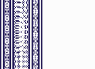 Poster - Ikat fabric abstract symbol9