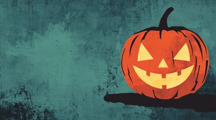 Halloween pumpkin scary jack o lantern holiday background