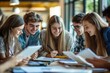 © kitipol - College students in a study group, collaborating on assignments and discussing course materials, building academic relationships