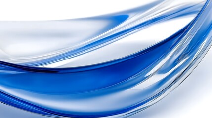 Wall Mural - Abstract Blue Liquid Wave Background