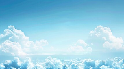Wall Mural - abstract white cloud on blue sky background