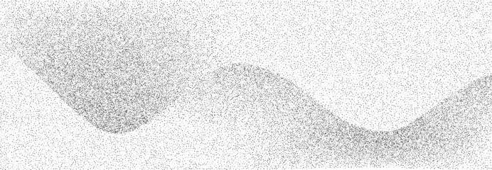 Fototapete - Abstract dotted background. Stipple effect gradient waves.