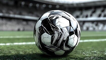 Iconic black and white soccer ball symbolizing the spirit of competitive sports and recreational play