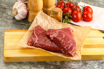 Wall Mural - Raw marble uncooked beef steak