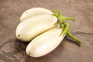 Wall Mural - White raw eggplant for cooking