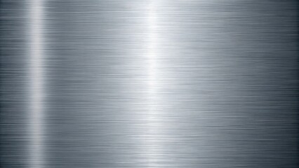 Brushed metal surface with elegant silhouette design