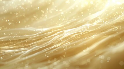 Wall Mural - golden abstract background with soft bokeh lights, creating a warm and elegant visual for festive de