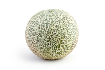 Canvas Print - Fresh melon on a white surface, perfect for still life or food photography