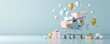 © Achirawee - E-commerce innovation, seamless online shopping, 3D illustration, digital retail concept, copy space,