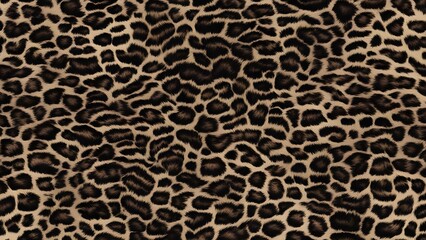 Wall Mural - Leopard skin texture, stylish hairy wild cat design