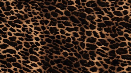 Wall Mural - Leopard skin texture, stylish hairy wild cat design