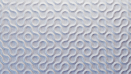 Wall Mural - White 3d pattern waves. Rock texture. Light and shadow. Wall decorative panel. Render.