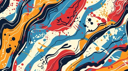 Abstract art seamless pattern wallpaper