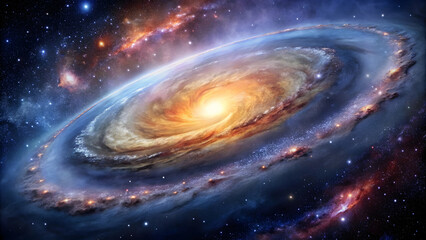 Wall Mural - vibrant colors and celestial bodies create a stunning cosmic tapestry of the solar system. the vast 