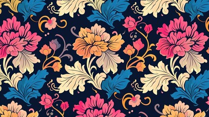 Canvas Print - Colourful pattern wallpaper