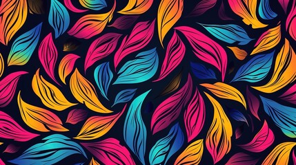 Canvas Print - Colourful pattern wallpaper