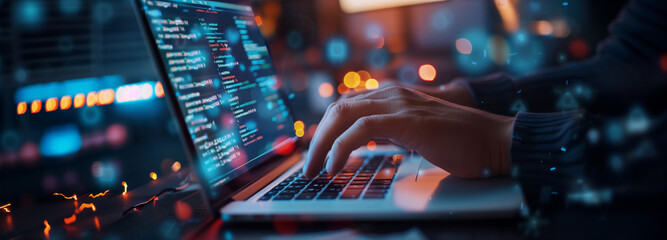 hand datum. analysis data artificial intelligence code