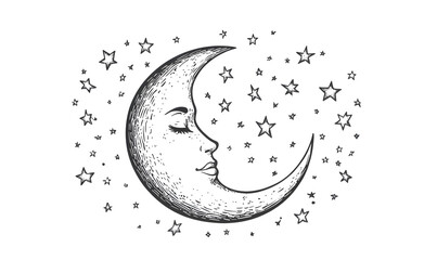 Wall Mural - graphics of space, planets, and astronauts on a white background.