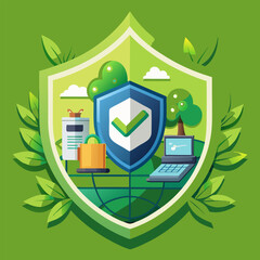 icon internet security, vector illustration flat 2