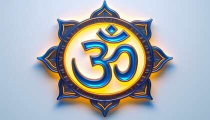 Om or Aum sign and symbol of hinduism