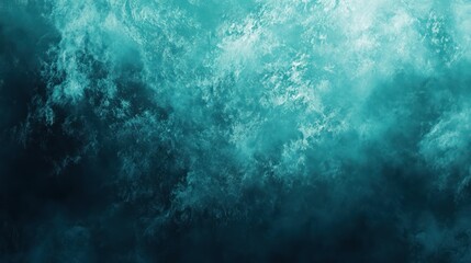 Abstract ocean waves in deep teal and turquoise hues, creating a sense of movement and depth.