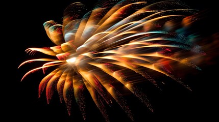 fireworks display: colorful fireworks exploding in the night sky, creating beautiful patterns.