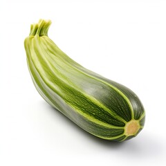 Vegetable marrow on white background.