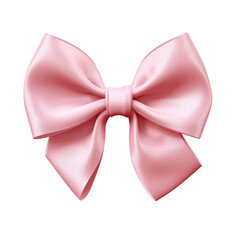 Wall Mural - Elegant Pink Satin Bow for Decorative Gift Wrapping and Crafts.